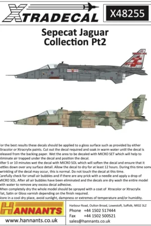 Decal BAC/SEPECAT Jaguar GR.1/GR.1A Part 3 Bestel Nu