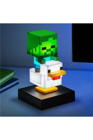 Gecertificeerd MINECRAFT - Riding Chicken - Icon Lamp 11cm