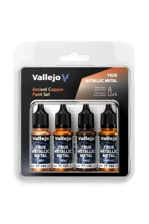 True Metallic Metal 77253 Ancient Copper 4 Colors Set Acrylverf Alleen Vandaag