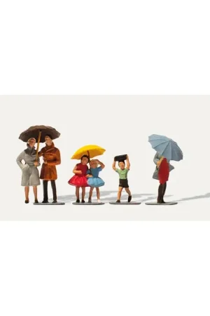 Passers-by in the rain Figuren Premium