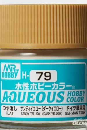 Flitsaanbieding Mr Hobby -Gunze Aqueous Hobby Colors (10 ml) Sandy Yellow (Dark Yellow)