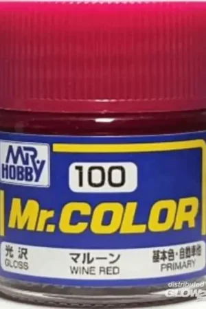 Snelle Levering Mr Hobby -Gunze Mr. Color (10 ml) Wine Red Acrylverf