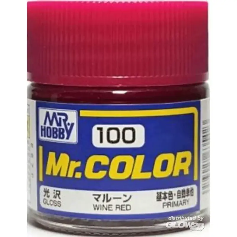 Snelle Levering Mr Hobby -Gunze Mr. Color (10 ml) Wine Red Acrylverf