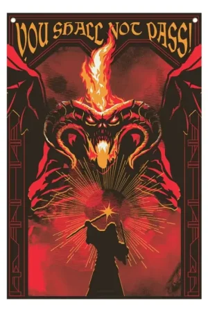 The Lord of the Rings banner You shall not pass! 125 x 85 cm Actieprijs