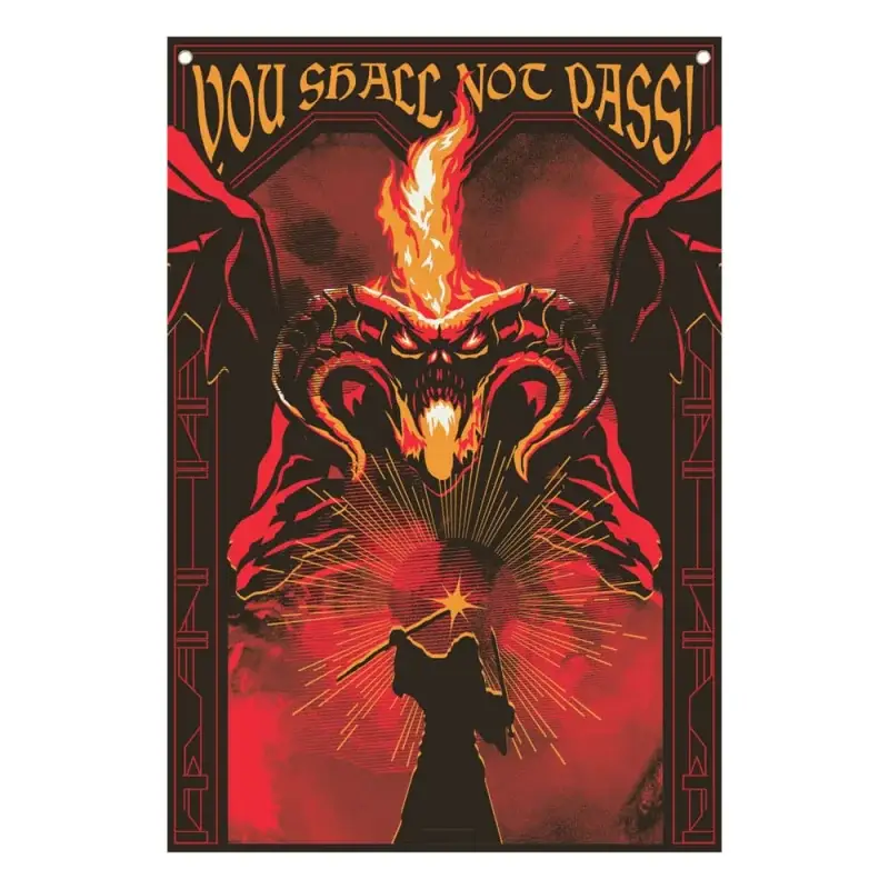 The Lord of the Rings banner You shall not pass! 125 x 85 cm Actieprijs