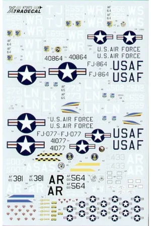 Sticker USAFE UK based F-4 Phantoms (16) F-4D Phantom 81st TFW RAF Woodbridge/Bentwaters. 64-0864/FJ-864 early grey/white scheme Speciale Aanbieding