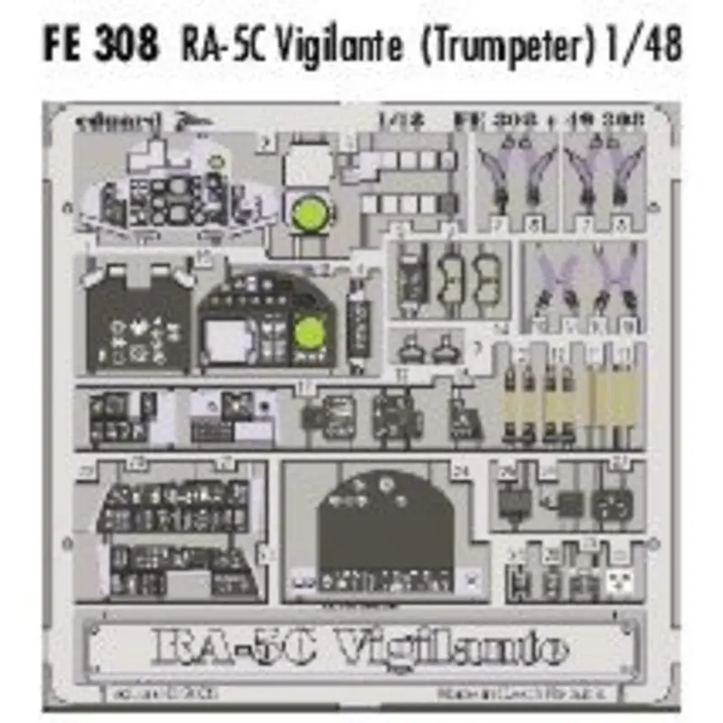 Weekendaanbieding North American RA-5C Vigilante PRE-PAINTED IN COLOUR! (toebehoren voor modelbouwsets van Trumpeter) This Zoom set is a simplifie