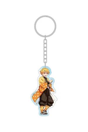 Gecertificeerd Demon Slayer: Kimetsu no Yaiba keychain Zenitsu Holographic 7 cm