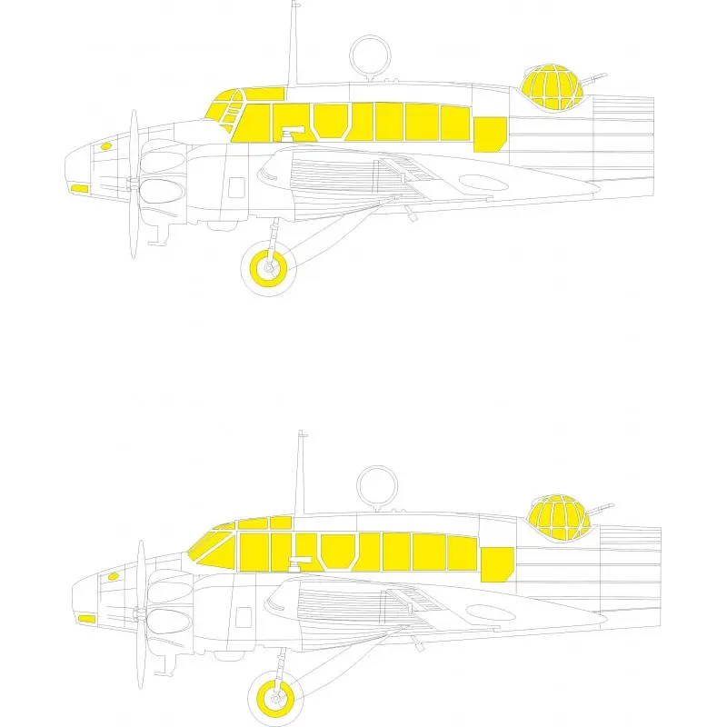Avro Anson Mk.I 1/48 (ontworpen voor gebruik met Airfix-kits) Accessoire Direct Verzonden