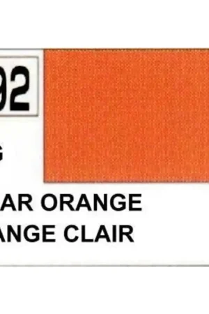 H092 Clear Orange Acrylverf Op = Op