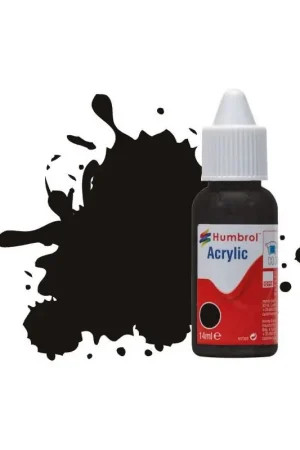 No 201 Black Metallic 14 mL Acrylverf Direct Verzonden