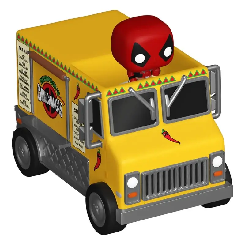 Premium Marvel POP! Rides Vinyl Figure Deadpool w/Chimichanga Truck 1" Pop figur