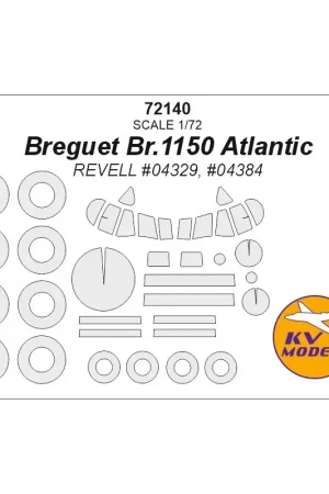 Seizoensaanbieding Breguet Br.1150 Atlantic + maskers met wielen (ontworpen voor gebruik met Revell-kits) RV04329, RV04384)