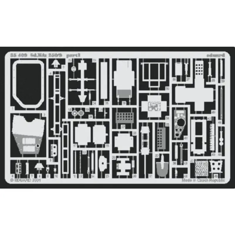 Lage Kosten Sd.Kfz.250/9 for Tamiya 35115 (toebehoren voor modelbouwsets van Tamiya) Accessoire