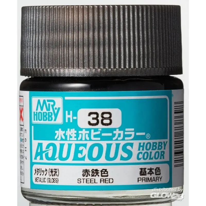 Voordeelprijs Mr Hobby -Gunze Aqueous Hobby Colors (10 ml) Steel Red Acrylverf