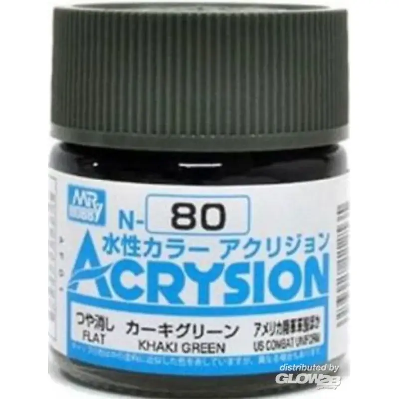Tijdelijk Beschikbaar Mr Hobby -Gunze Acrysion (10 ml) Khaki Green Acrylverf