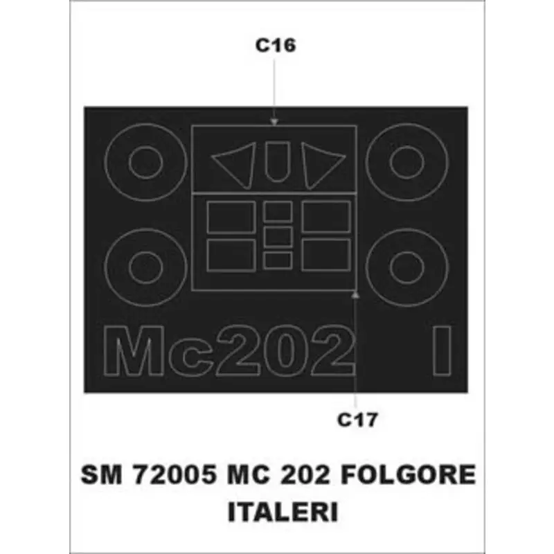 Macchi C.202 (exterior) (designed To Be Farming with Italeri kits) Accessoire Hoge Kwaliteit
