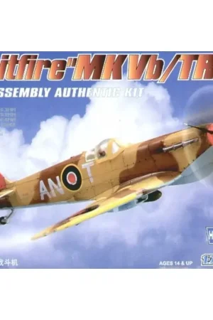 Supermarine Spitfire Mk.Vb Trop Easy Build with 1 piece wings and lower fuselage 1 piece fuselage. Other parts as normal. Option Voordeelprijs