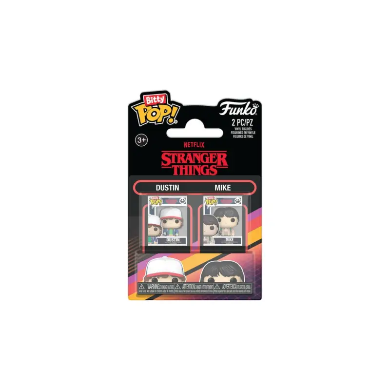 Aanbieding Stranger Things - pack of 2 Bitty POP figures! Vinyl Dustin & Mike 2.5 cm