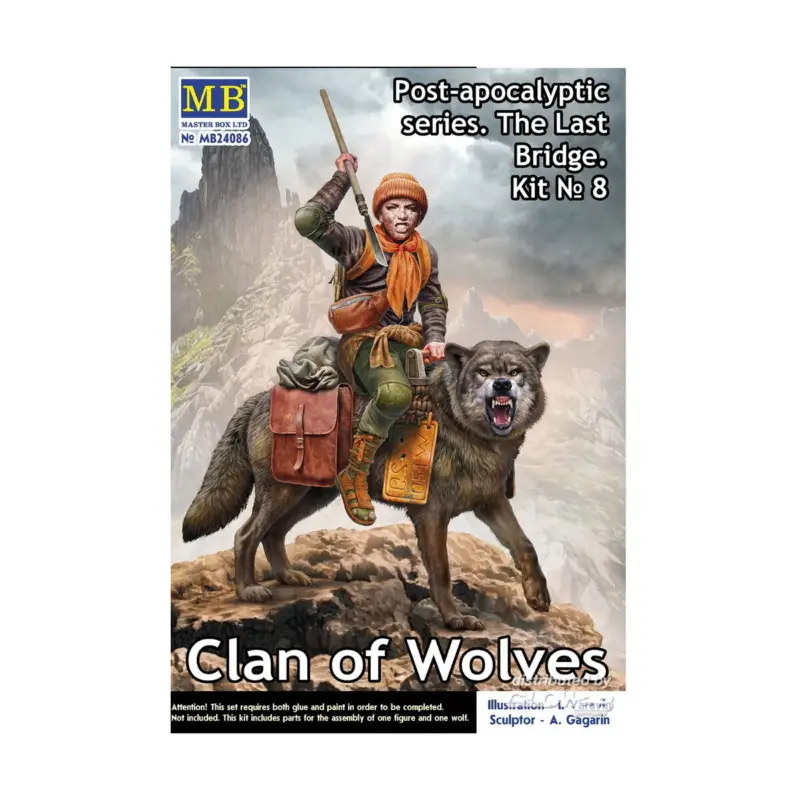 Post-apocalyptic series. The Last Bridge. Kit No. 8. Clan of Wolves Figuren Direct Verzonden