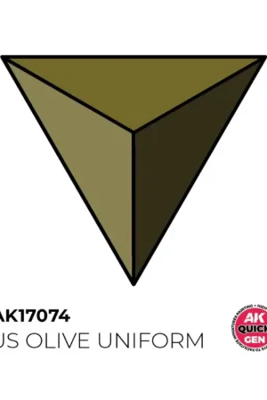 Laatste Versie AK INTERACTIVE: US OLIVE UNIFORM acrylic paint 18 ml - QUICK GEN Acrylverf