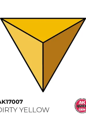 AK INTERACTIVE: acrylic paint DIRTY YELLOW 18 ml - QUICK GEN Acrylverf Exclusieve Aanbieding