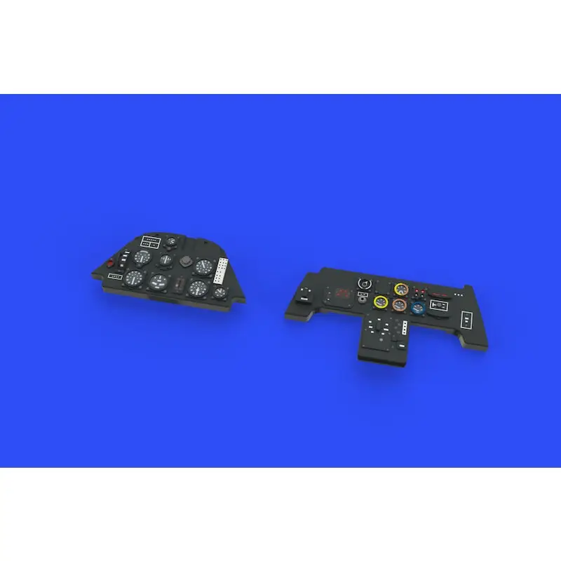 Laatste Versie Messerschmitt Bf-109E LööK set van Brassin voorgelakt instrumentenpaneel 1/48 (ontworpen voor gebruik met Eduard-kits) [Bf-109E-