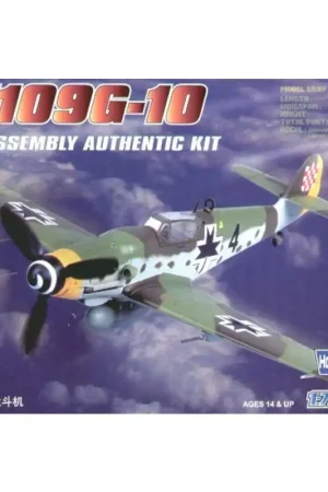 Messerschmitt Bf 109G-10 Easy Build with 1 piece wings and lower fuselage 1 piece fuselage. Other parts as normal. Optional open Seizoensaanbieding
