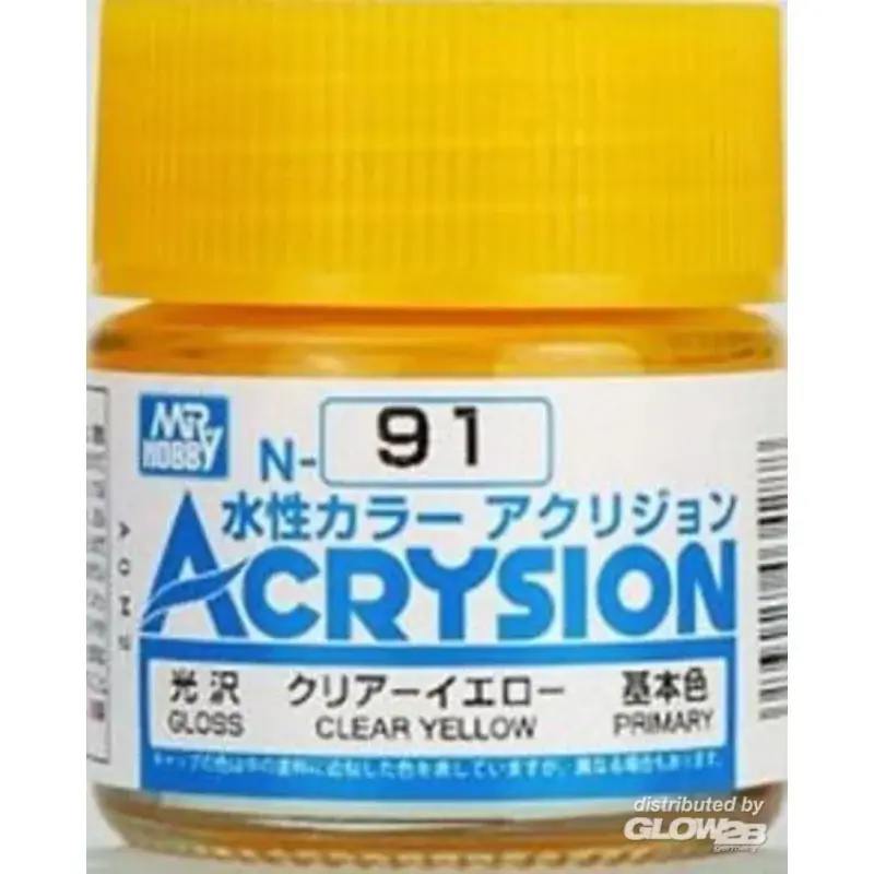 Bestseller Mr Hobby -Gunze Acrysion (10 ml) Clear Yellow Acrylverf
