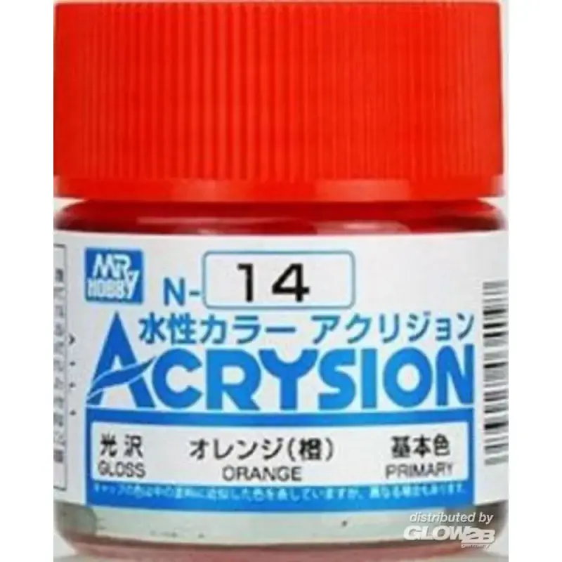 Mr Hobby -Gunze Acrysion (10 ml) Orange Acrylverf Korting