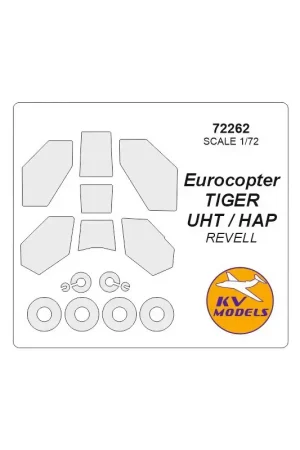 Eurocopter TIGER UHT / HAP + wielen maskers (ontworpen voor gebruik met REVELL kits RV4485, RV64485) [TIGER UHT, HAP] Lage Kosten
