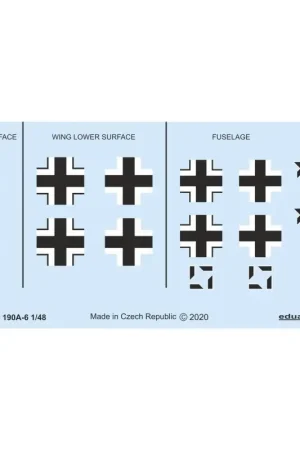 Superprijs Focke-Wulf Fw-190A-6 nationale insignes Decal