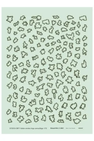 Sticker Italiaanse rookringen camouflage 1/72 Decal Rechtstreeks Van De Fabrikant