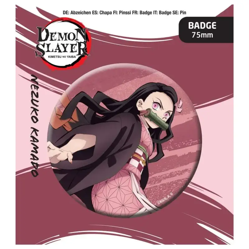 Fabrieksprijs Demon Slayer Button Badge Nezuko Kamado Pinnen