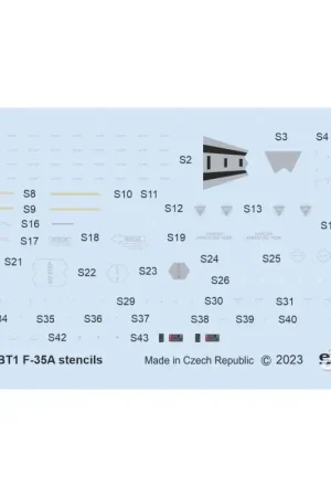 Snelle Levering F-35A stencils 1/72 Decal