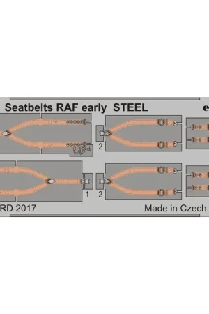 Veiligheidsgordels RAF vroeg STEEL kits Accessoire Flitsaanbieding