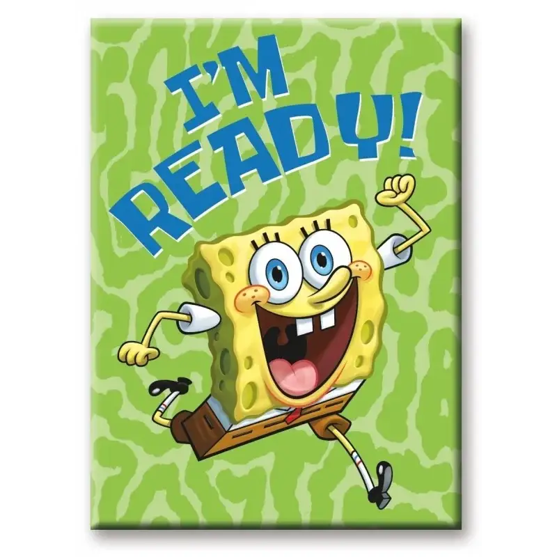 Koop Online SPONGEBOB - I'm Ready - magneet 6,3x8,9cm