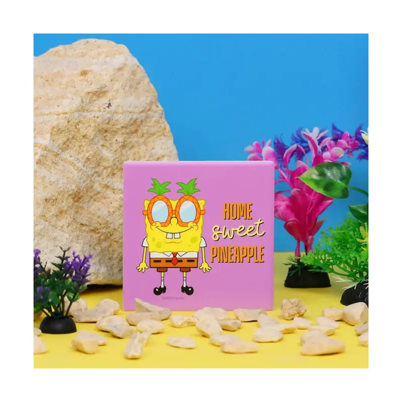 SPONGEBOB SQUAREPANTS - Home Sweet Pineapple - Square Ceramic Coaster Bestseller