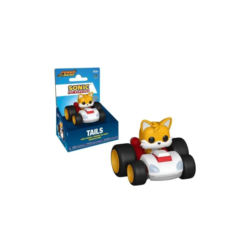 Sonic The Hedgehog Super Racers Diecast Figure Tails 5 cm Pop figur Direct Verzonden