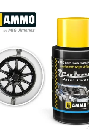 Superprijs COBRA MOTOR Black Gloss Primer Acrylverf
