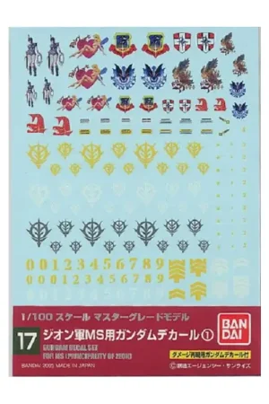 Speciale Aanbieding GUNDAM - GUNDAM DECAL 017 - MG Multiuse Zeon Gunpla