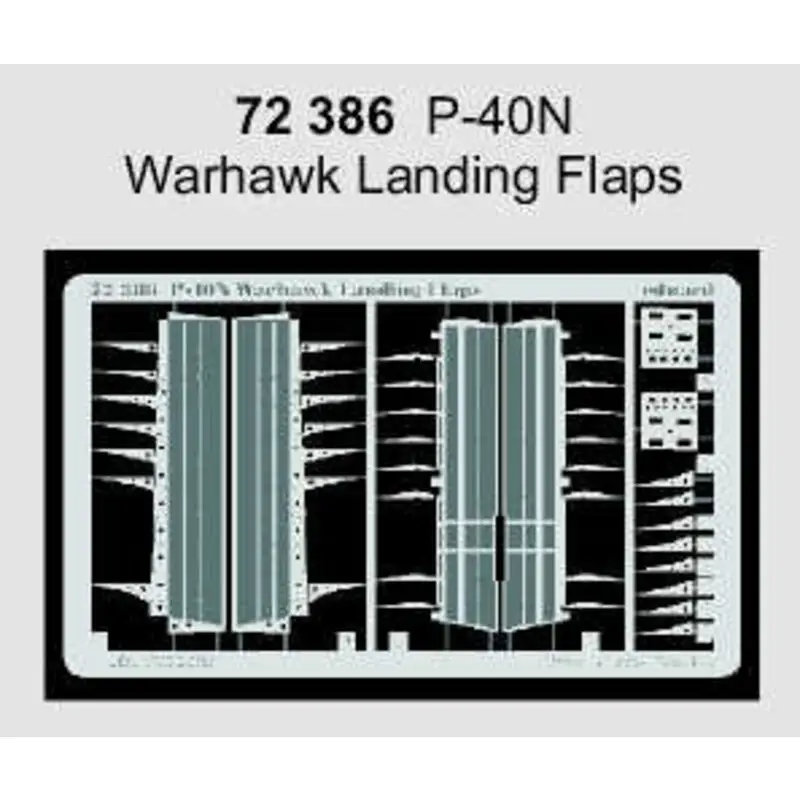Actieprijs Curtiss P-40N Warhawk landing flaps (toebehoren voor modelbouwsets van Hasegawa)
