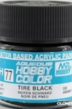 Mr Hobby -Gunze Acrysion (10 ml) Tire Black Acrylverf Exclusieve Aanbieding