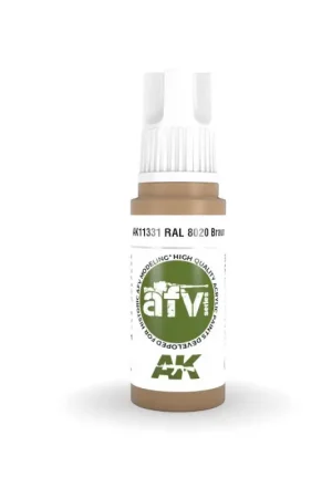 Dagaanbieding AK INTERACTIVE: acrylic paint 3rd Generation 17mL - RAL 8020 Braun Acrylverf