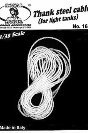 Royal Model: 1/35; Tank steel cables No. 2 (for light tanks) Exclusieve Aanbieding