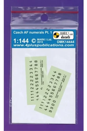 Express Levering Sticker CzAF cijfers Zwart, Pt.1, 2 sets Decal