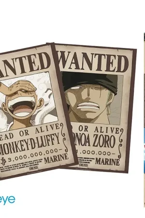Rechtstreeks Van De Fabrikant ONE PIECE - Set 2 Chibi Posters - Wanted Luffy & Zoro