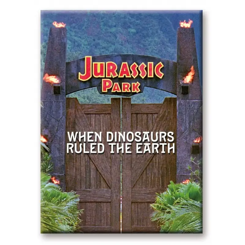 JURASSIC PARK - Portalen - magneet 6,3x8,9cm Laatste Kans