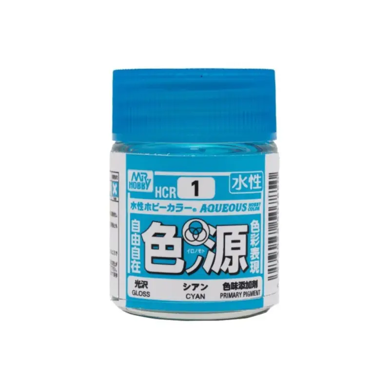 Seizoensaanbieding Gunze hcr-1 aqueous primary color pigment paint (18 ml) cyan