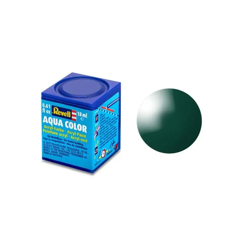 Glans Donkergroene Aqua Acrylverf - 18ml 62 Beperkt Aanbod